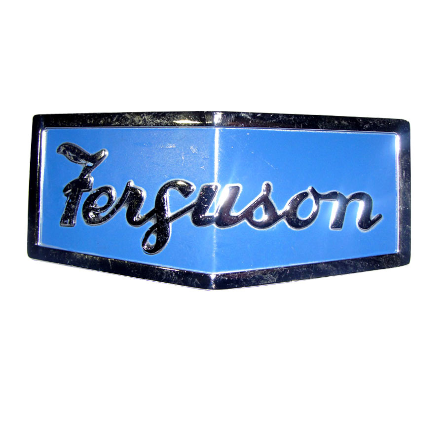 Massey-Ferguson Emblem Front Emblem With Bracket. 3-3/4 W X 1-1/2 H