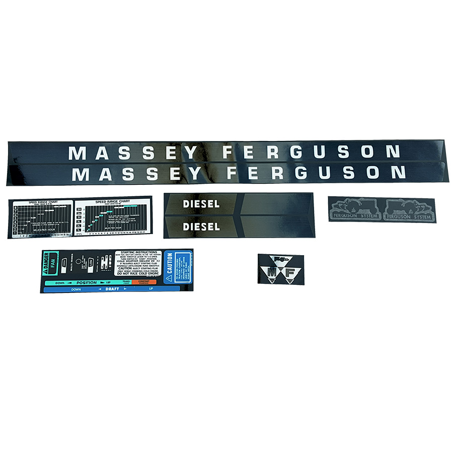 Massey-Ferguson Decal Set Massey Ferguson 135 Decal Kit (gas/diesel)