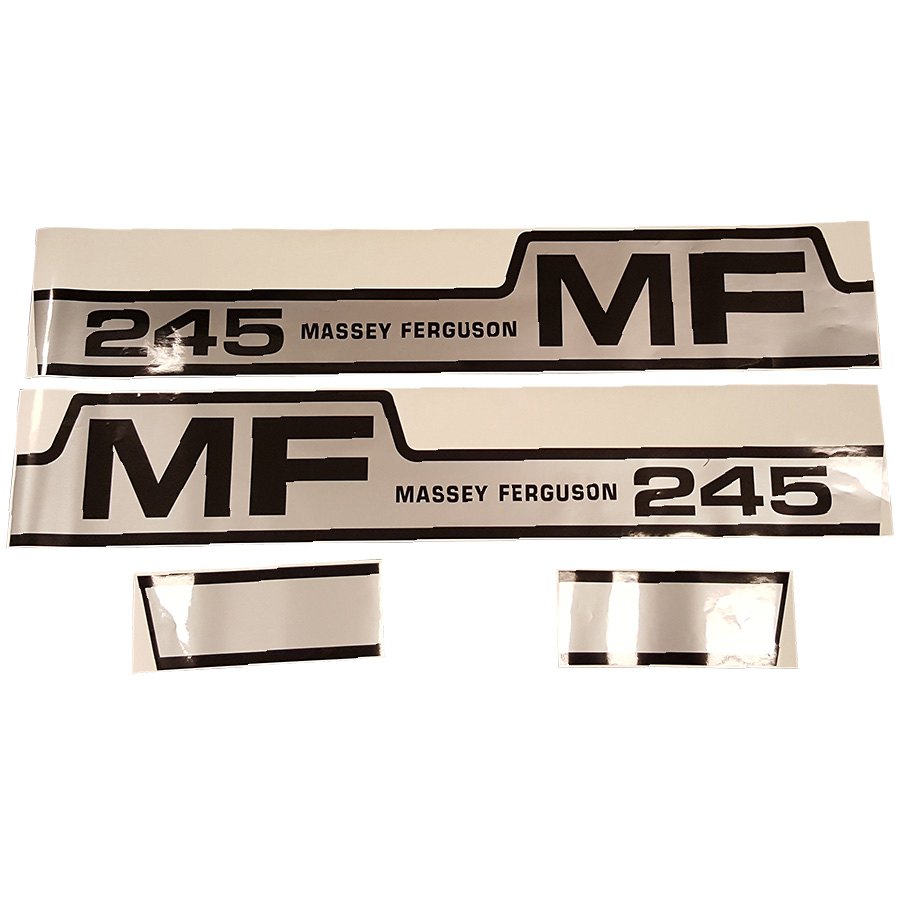 Massey-Ferguson Decal Set 245 Massey Ferguson Gas Hood Decal Kit