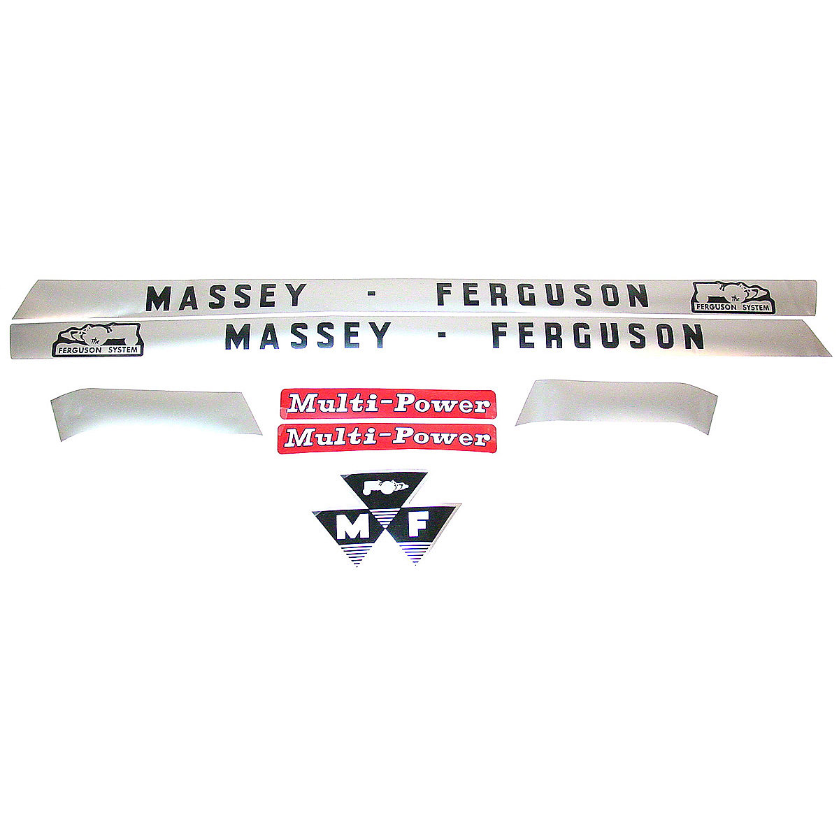 Mylar Hood Decal Set For Massey Ferguson 135.