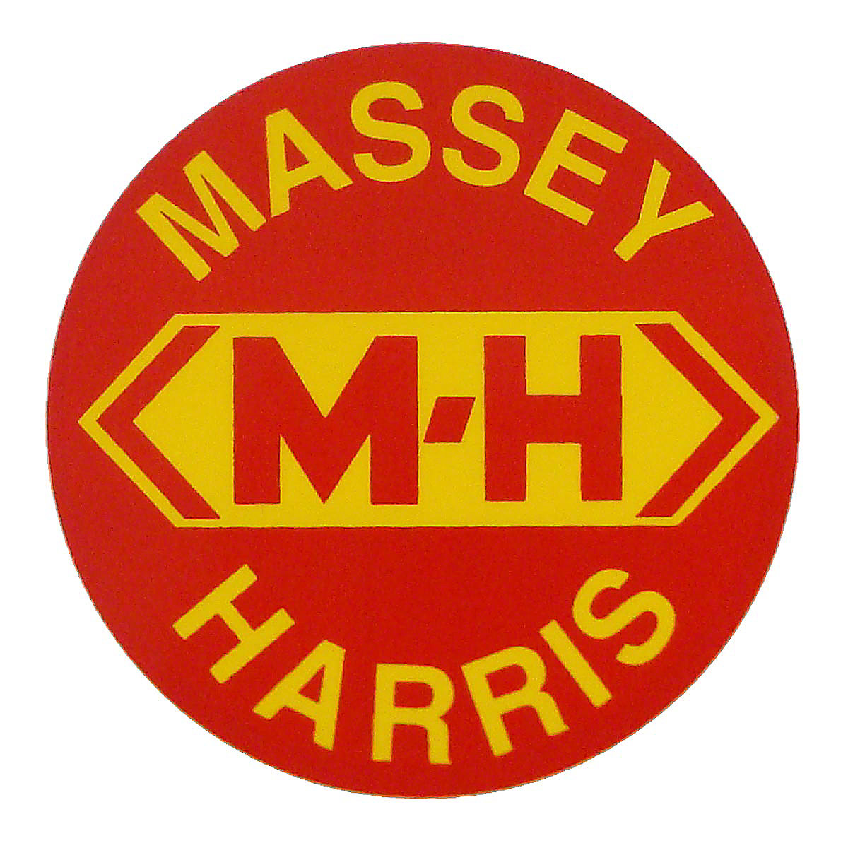 Round Massey Harris Decal.