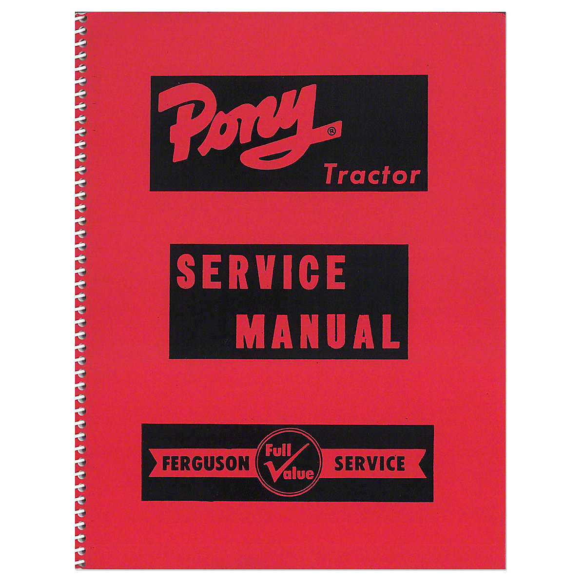 Service Manual For Massey Harris Pony.