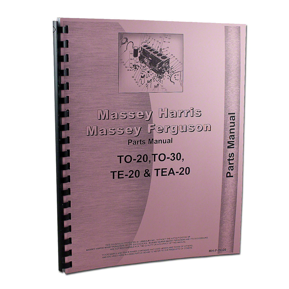 Parts Manual For Massey Ferguson TE20, TEA20, TO20, TO30.