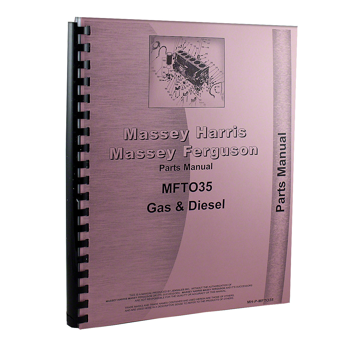 Parts Manual For Massey Ferguson TO35 Gas & Diesel.