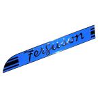 Side Emblems, Ferguson. Blue background, 1-5/16" H x 9-5/8" W. Includes clips, sold as a pair. Attaches w/3 pegs.
Part Reference Numbers: 181707MPAR
Fits Models: TE20; TEA20; TO20