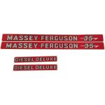 35 Diesel Deluxe Massey Ferguson Hood Decal Set
Fits Models: 35