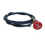 Universal style engine stop cable, can be used as a Diesel fuel shut off cable.  Can be cut to desired length.  Length is 96", red knob is 1 1/8" diameter.