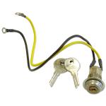 Ignition Switch With Key For Massey Ferguson: TE20, TO20, TO30, TO35, 65, 40, 50, 35, Massey Harris: Colt 21, Mustang 23, Pony 1947-1953, 101 jr, 101 sr, 102 jr, 102 sr, 20, 22, 30, 33, 44 Up to SN#: 43251, 44-6, 50, 55, 81, 82. Replaces PN#: 14491a, 764929m91. 3/4" Diameter Thread, 2 Wire, Includes 2 Keys.
