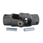 Universal Steering Joint Repair Kit For Massey Harris: Colt 21, Mustang, 23, 101 jr, 101 sr, 102 jr. 102 sr, 22, 30, 33, 44, 44 Special, 55, 555, 81, 82. Replaces PN#: 764299m91, ro2117a. Includes Yoke, Pins, and Grease Zerks, 7/8" Diameter Shaft on Both Ends.