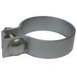 2-1/2" Painted Steel Muffler Clamp For Massey Harris: Challenger, Colt 21, GP 4WD, Mustang 23, Pacemaker, Pacer 16, Pony, 101 jr, 101 sr, 102 jr, 102 sr, 20, 22, 30, 33, 44, 50, 55, 81, 82, 201, 202, 203, 303, 333, 404, 444, 555, 20k, 22k, 30k, 44 special.