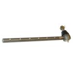 Outter Tie Rod End For Massey Ferguson: 150, 65 SN#: 671680-69292, 50 SN#: 528163-53342. For Tractors With Adjustable Wide Front End. Replaces PN#: 880009m92, 881883m91. Fits all models listed with adjustable wide front ends. This tie rod end measures 15" from the end to the grease zerk and 0.742" in diameter w/ notchs, It has a 5/8" thread diameter with a taper of 0.705" to 0.780".
