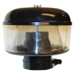 Pre-Cleaner Cap Assembly For Massey Ferguson: 97, 3050, 3060, 3070, 3080, 3090, 375, 383, 390, 393, 398, 399, 699. Replaces PN#: 1022558m91. 3"I.D. Base, 7" Diameter Bowl.
