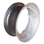 12"X28" Spinout Rear Rim For Massey Ferguson: 135, 1350, 165, 175, 230, 235, 240, 250, 253, 255, 360, 362, 653. Replaces PN#: 1687615m91. 12"X28" 4 Rail Spinout Rear Rim, Holes For Stop Adjustment Are Drilled 90 Degrees Perpendicular To The Side Of The Rim Not 90 Degrees To The Spinout Rail, Not Designed For Tubeless Tire Applications.
Please check and measure your tractor closely because if this rim does not fit, we do not pay return shipping on rims.