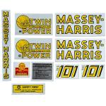 Mylar Decal Set For Massey Harris 101 Twin Power.

