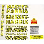 Mylar Decal Set For Massey Harris 101 Junior Twin Power.