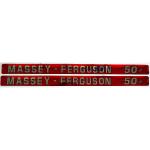 Mylar Hood Decal Set For Massey Ferguson: 50.

