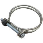 Wire Hose Clamp For Massey Harris and Massey Ferguson. Size 2.600" - 2.850"