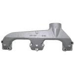 Diesel Exhaust Manifold For Massey Ferguson: 1100. Will also fit: 44 Wheel Loader, 80 Backhoe, 400 Crawler. Replaces PN#: 37782322, 735556m1. For Perkins 6cyl-354 Engine, 3 Bolt Center Port, 2-1/2" Pipe Thread. For Naturally Aspirated Engines.