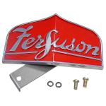 Ferguson Front Emblem With Bracket For Massey Ferguson: TO35 SN#: 176341 and Up. Replaces PN#: 180661m1, 183194m2.