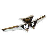 Massey Ferguson Front Emblem With Clips For Massey Ferguson: 35. Replaces PN#: 187990m1.