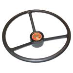 Steering Wheel With Plastic Center Cap For Massey Ferguson: 150, 165, 175, 230 Diesel SN: 9A349239 & up, 230. Replaces PPN#: 1671945m1, 192234m2, 508460m2, 525681m2, 772868m1, 894737m1.
