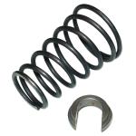 Spring and Clip For Gear Shift Lever For Massey Ferguson: Super 90, TE20, TEA20, TO20, TO30, TO35, 135, 150, 165, 175, 202, 203, 204, 205, 20C, 2135, 2200, 230, 235, 240, 245, 2500, 256, 265, 275, 285, 30, 302, 304, 31, 3165, 4500, 501, 50C, 65, 6500, 85. Replaces PN#: 192007m1, 1861024m1, 180583m1.