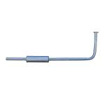 Horizontal Muffler And Tail Pipe Assembly For Massey: Ferguson: 135, 2135 (SN#: 9a99582 and Up) 3 Cylinder Perkins Gas or Diesel Engines. Replaces PN#: 522584M91, 539525M91, 507518M91, 522589M91, 505545M92. Shell Diameter: 4-1/4", Shell Length: 14-1/2", Inlet and Outlet Diameter: 1-3/4", Overall Length: 59", 1 Piece Assembly With 3 Bolt Flange. Will Not Fit Tractors With The Continental Gas Tractors.