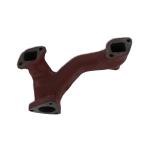 Horizontal Exhaust Manifold For Massey Ferguson: 135 "With 3cyl Perkins Gas Engines Up to SN#: 152ua263a", 203, 205, 235, 2135 "With Diesel Engines", 150 "With Diesel Engines Up to SN#: 9a293592, 230 "Diesel Up to SN#: 6a293592, 245 "Up to SN#: 9a349239, 20 "Diesel" , 20c "Diesel Up to SN#: 9a293502", 30b "Diesel", 30d "Diesel". With Casting#: 37781350, Perkins: 37781351.