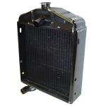 Radiator For Massey Harris: Pony. Replaces PN#: 851079m1. Copper Core, 18-1/2" Tall Tank to Tank, 14-1/2" Frame Width, 14-1/2" Thick Frame Width, 1-1/2" Outlet Diameter.