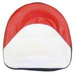 Red and White Tractor Seat Cushion For Massey Harris and Massey Ferguson Tractors.