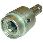 1-3/8" to 1-3/8" PTO Over Running Clutch For Massey Harris and Massey Ferguson Tractors. 1-3/8" Female to 1-3/8" Male, 6 Spline For Tractors Up To 75 Horsepower, 6-3/4" Overall Length, Includes 2" X 5/16" O.D. Roll Pin and Grease Zerk.