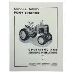 Operating & Service Instruction Manual For Massey Harris Pony.
****This Manual Includes An Electrical Wiring Diagram****