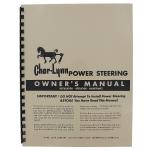 Char-Lynn Power Steering Owners Manuals For Massey Harris and Massey Ferguson Tractors. Manual Includes Installation, Operation, Maintenance, and Trouble Shooting Information On The Pump and Torque Generator.