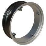 8"X24" 4 Loop Rear Rim For Massey Harris: Pacer 16, Pony. 4 Loop Mounting 14" Center to Center Side by Side, 20" Center to Center Across The Center, Uses 5/8" Bolts. Not Designed For Tubeless Tire Applications.
Please check and measure your tractor closely because if this rim does not fit, we do not pay return shipping on rims.
