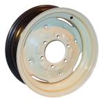 6"X16" 6 Lug Front Wheel With 4 Wheel Weight Holes For Massey Ferguson: 50, 65, 85, Super 90, Massey Harris: 50. Replaces PN#: 183027m91, 509893m91. 6" Bolt Circle, 4.625" Pilot Hole, 4.75" Backspacing, Not Designed For Tubeless Tires Applications.
Please check and measure your tractor closely because if this rim does not fit, we do not pay return shipping on rims.