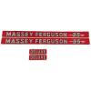 Massey-Ferguson Decal Set 35 Diesel Massey Ferguson Hood Decal Set