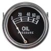 0-80 PSI Oil Pressure Gauge For Massey Ferguson: TO30, 35, 65, 85, 88, 135, 150, 165, 175, 180, FE35, Super 90,  F40, TE20, TO20, TO35, Massey Harris: Colt 21, I-244, I-330, Mustang 23, Pacer 16, Pony, 101 Jr, 101 Sr, 102 Jr, 102 Sr, 20, 22, 30, 33, 44 Sp
