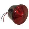 12 Volt Round Tail Light Assembly With License Plate Lamp Window For Massey Harris And Massey Ferguson Tractors.