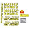 Mylar Decal Set  For Massey Harris 102 Junior Twin Power.